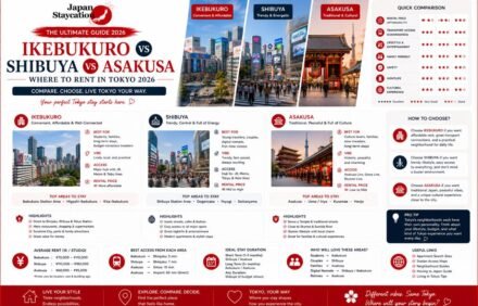 Ikebukuro vs Shibuya vs Asakusa: Where to Rent in Tokyo 2026
